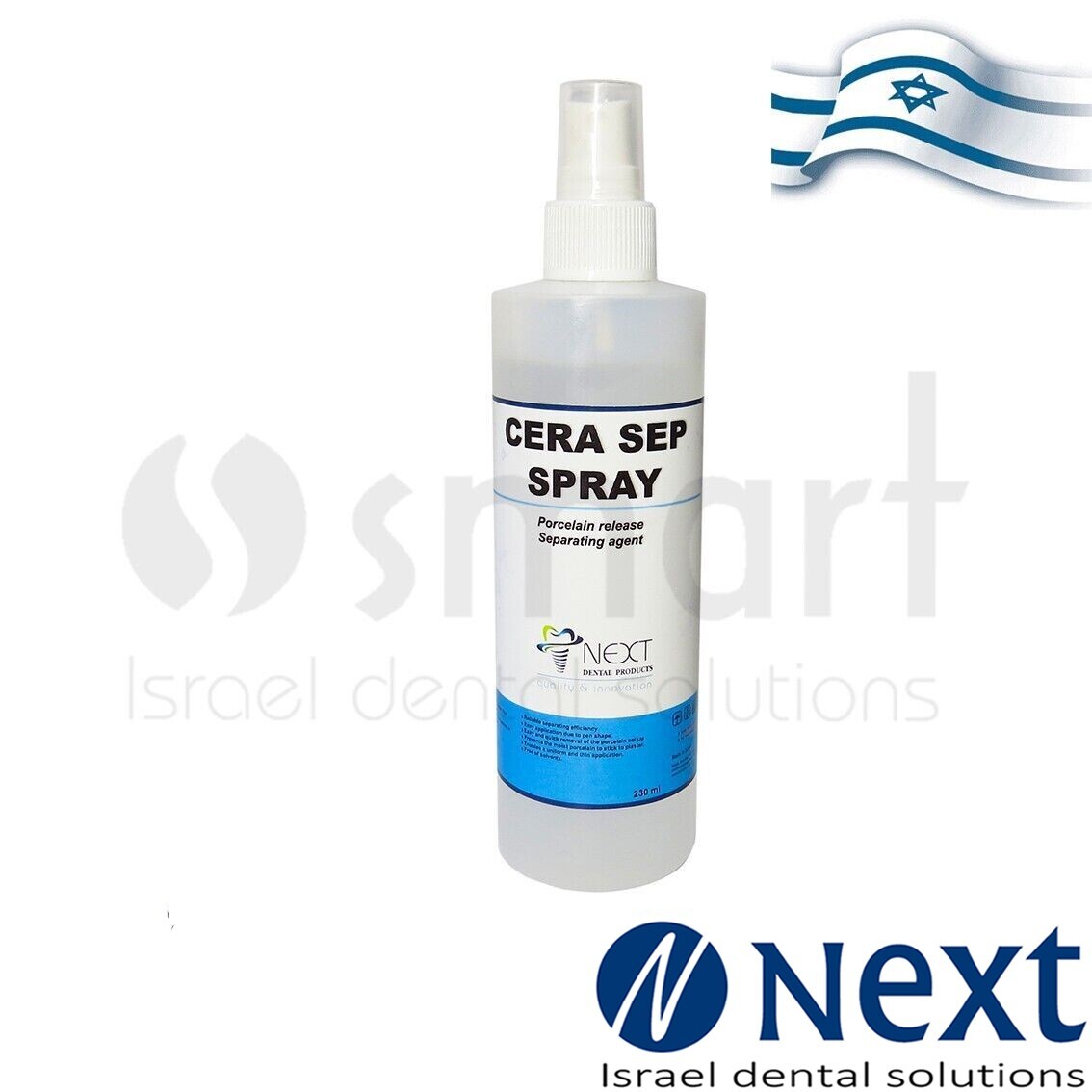 DENTAL Lab Cera Sep spay Separation plaster porcelain wax 230 ml Israel
