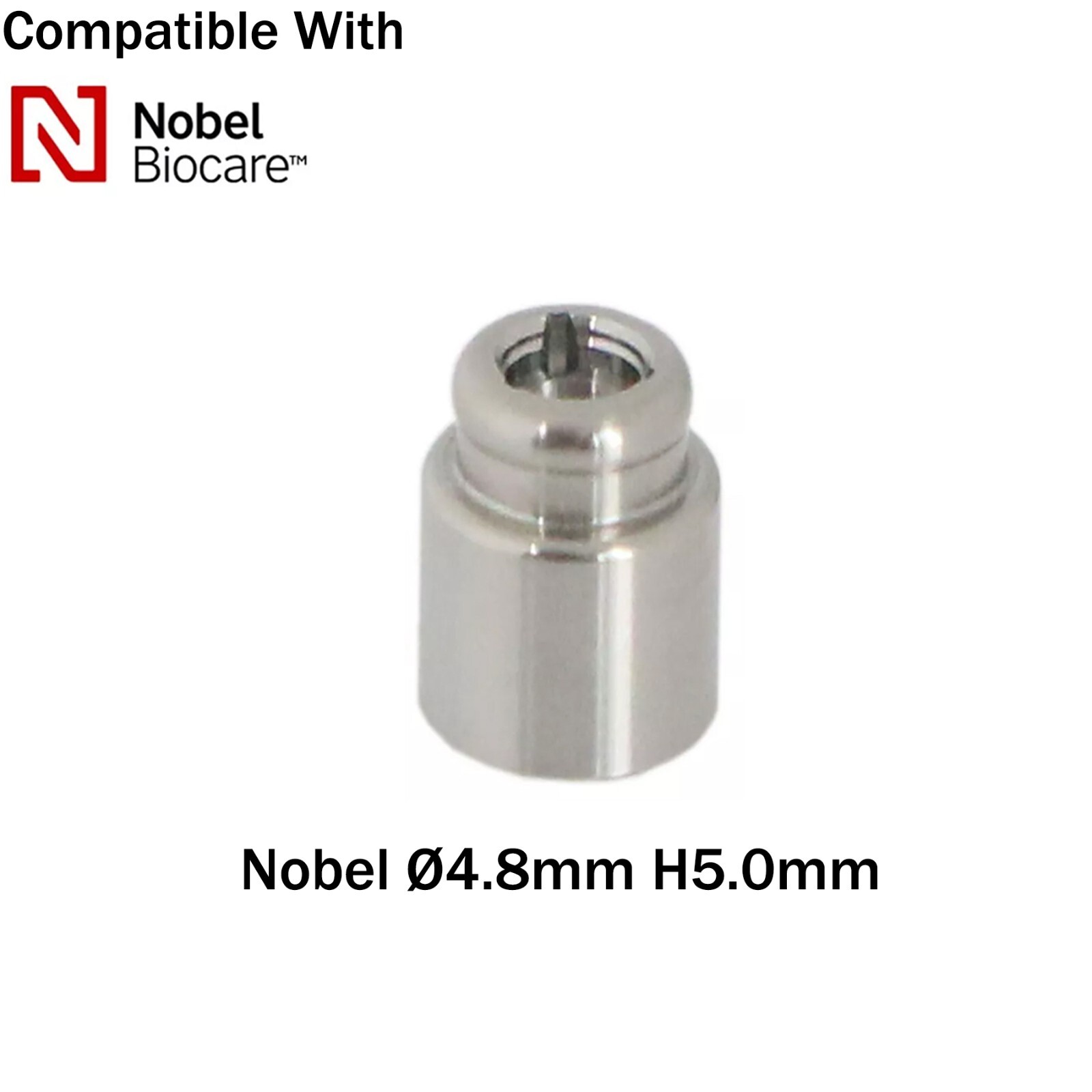 Implant Multi-Unit Locator Abutment ∅4.8mm& Male Caps fits Hiossen Nobel Active