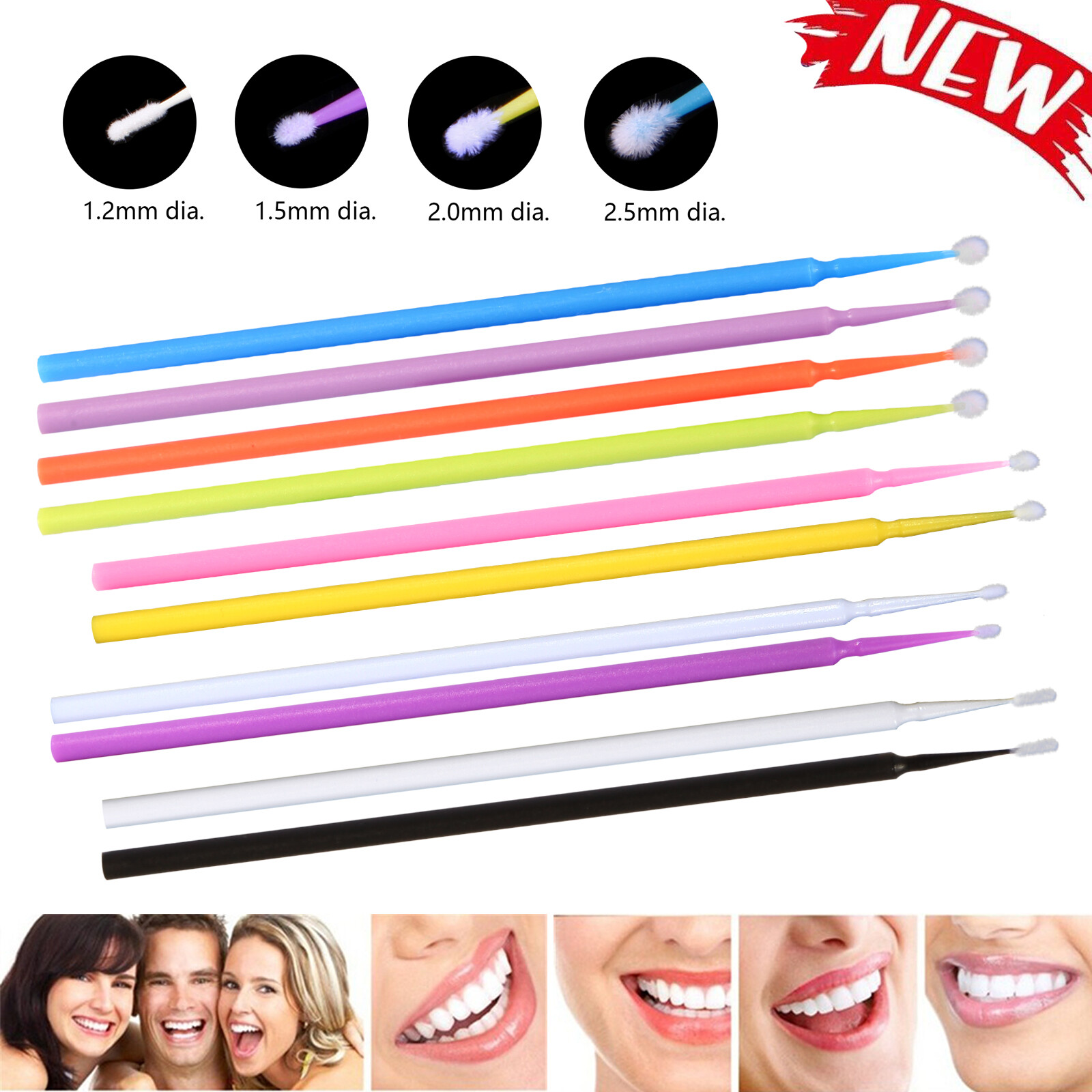 Dental Micro Applicator Brush Microbrush Tips Regular/Fine/Ultrafine DS