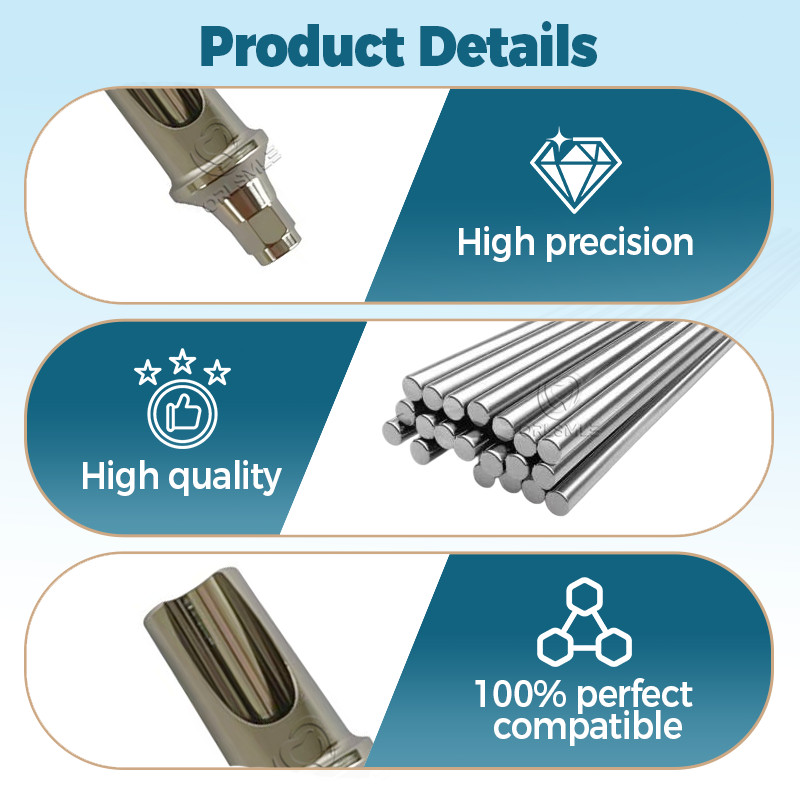 20 pcs 15/25 degree Angled titanium abutment compatible with ICX platform D5.0