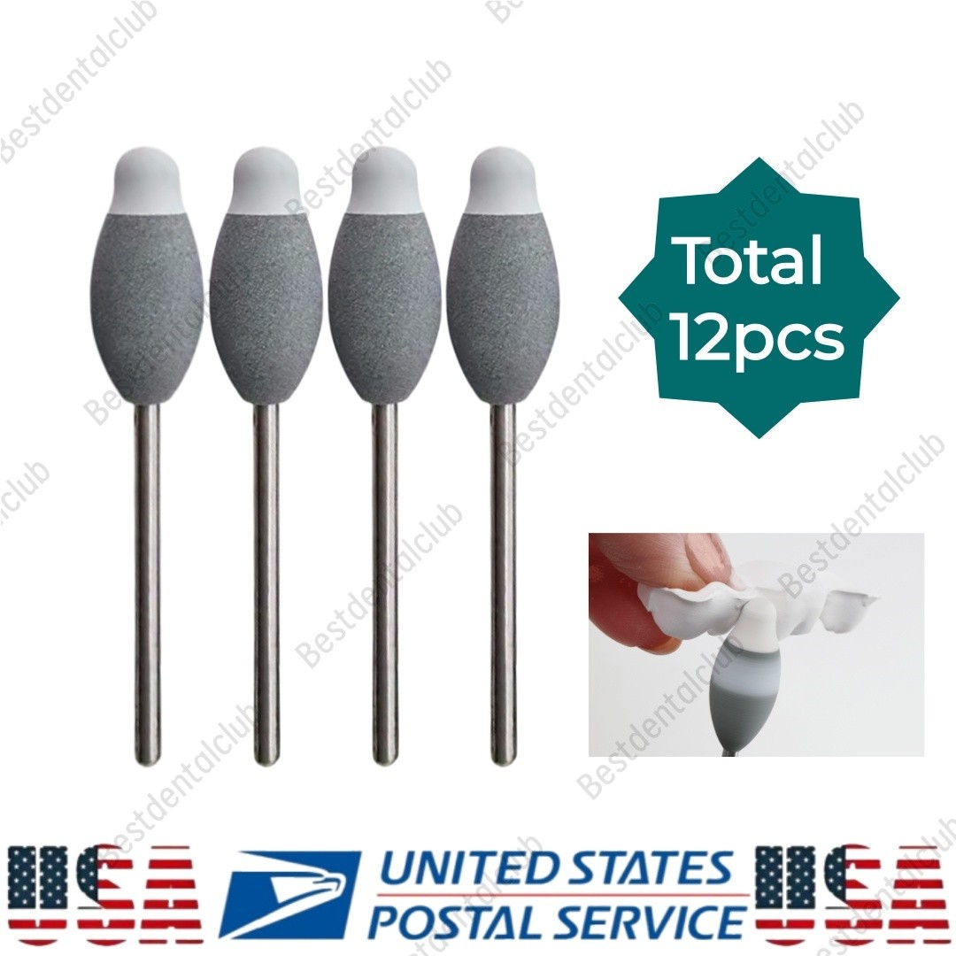 USA Dental Zirconia Contouring Pre-sintered DUO Wide Shaping Diamond Bur Rubber