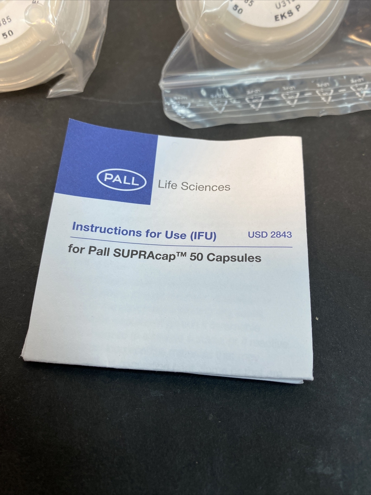 Pall Filter Capsule Supracap 50 Single Layer Total of 2 Filters