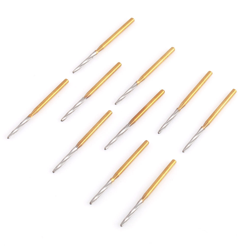 6 Pcs/pack Dental Zekrya Carbide Bone Cutters Surgical FG Bur 28mm Gold Plated