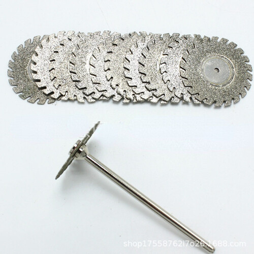 10PCS Dental Emery Gypsum Sub-Mold Slice Separat Disc Ultra-ThinDouble-SidedSand