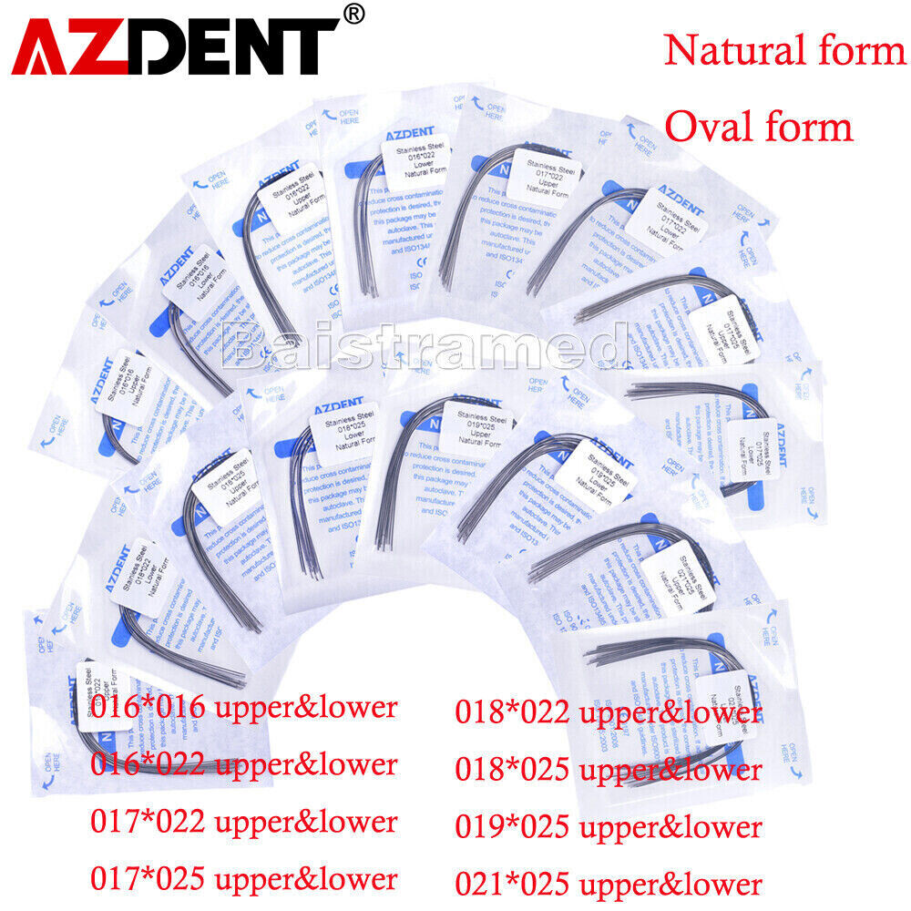 Dental Orthodontic Arch Wire Stainless Steel Rectangular Ovoid/Natural Form