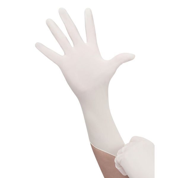 House Brand Latex Gloves, Powder-Free, Non-Sterile, Large, White, 100/Box