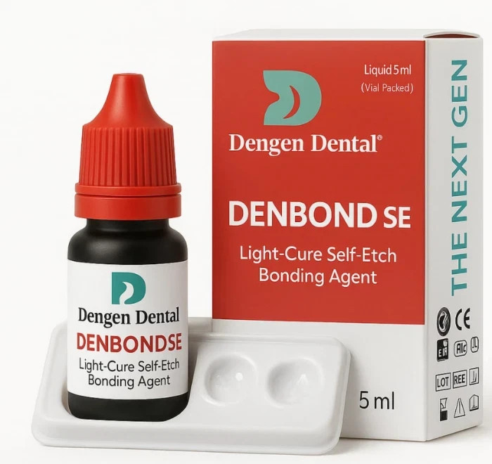 4 x Dental Self Etch Bonding Agent 5ml DENBOND SE 7th (Generation Light Cure( FS