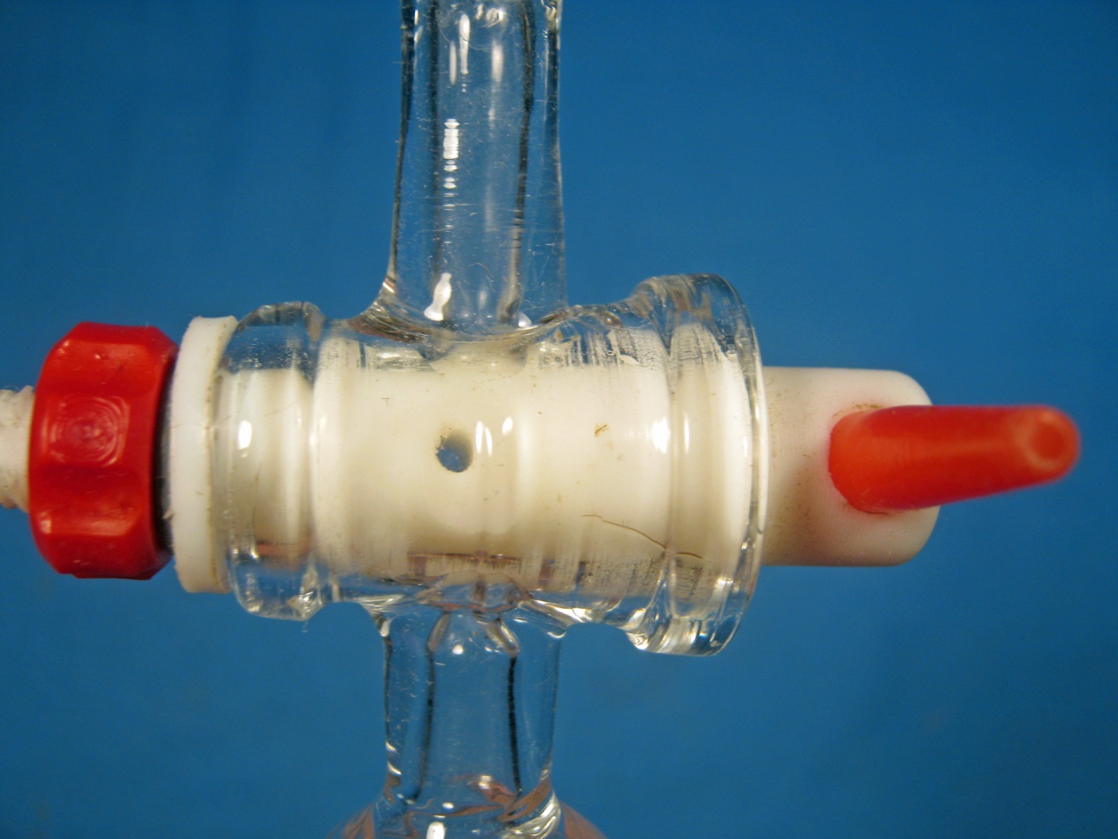 ADAPTER FLOW CONTROL TEFLON STOPCOCK 24/40 FREE SHIPPING L-A