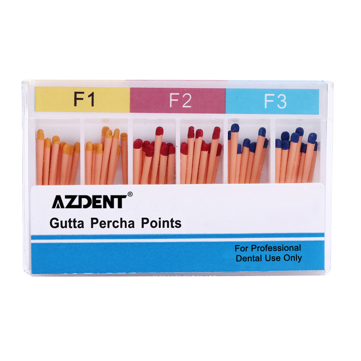 1-100 Packs Dental Endodontic Obturation Gutta Percha Points F1 F2 F3 AZDENT