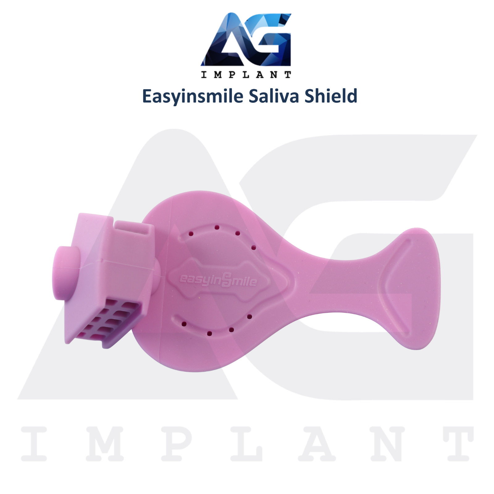 Saliva Shield Silicone Material Suction Procedure Dental Device Bite Block