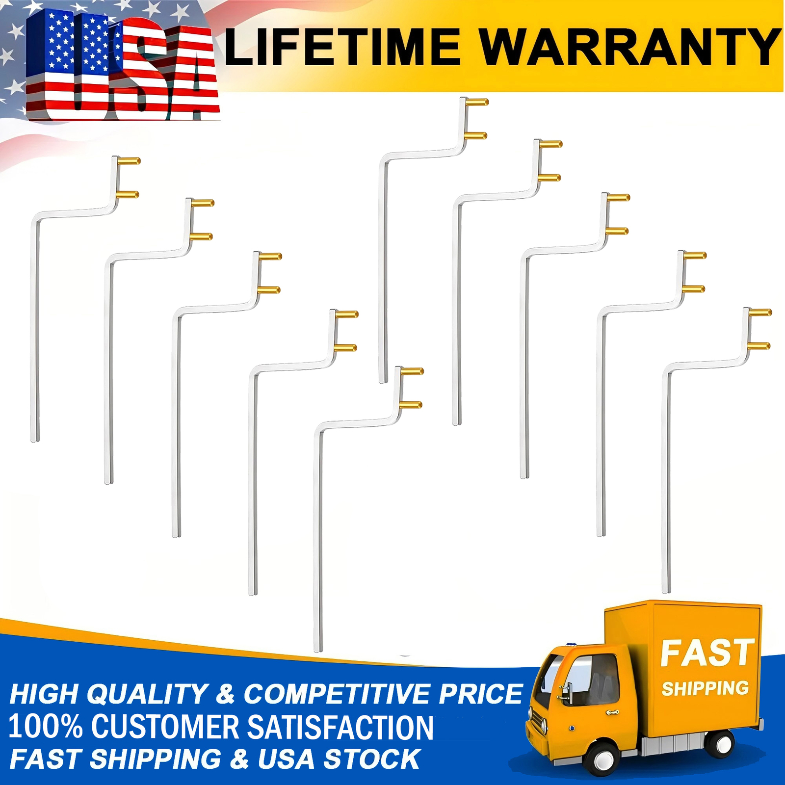 10x Dental X-Ray Sensor Holder Dental Posterior Indicator Arms Yellow