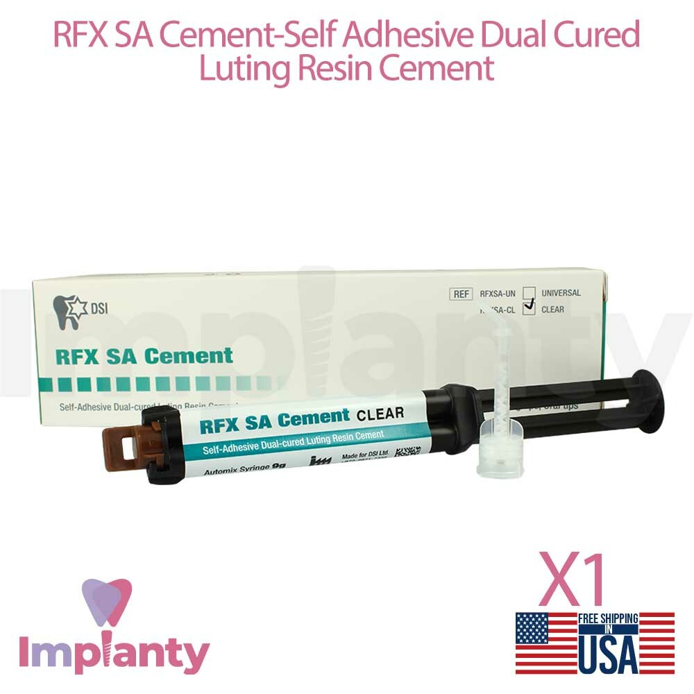 DSI RFX SA Resin Permanent Fixation Cement Dental Self Adhensive Dual Cured