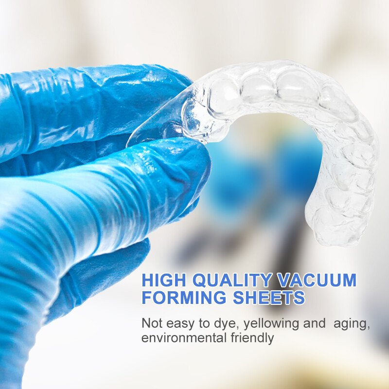 Dental Thermoforming Material Round Soft Vacuum Forming Splint Sheet 1.0mm USA
