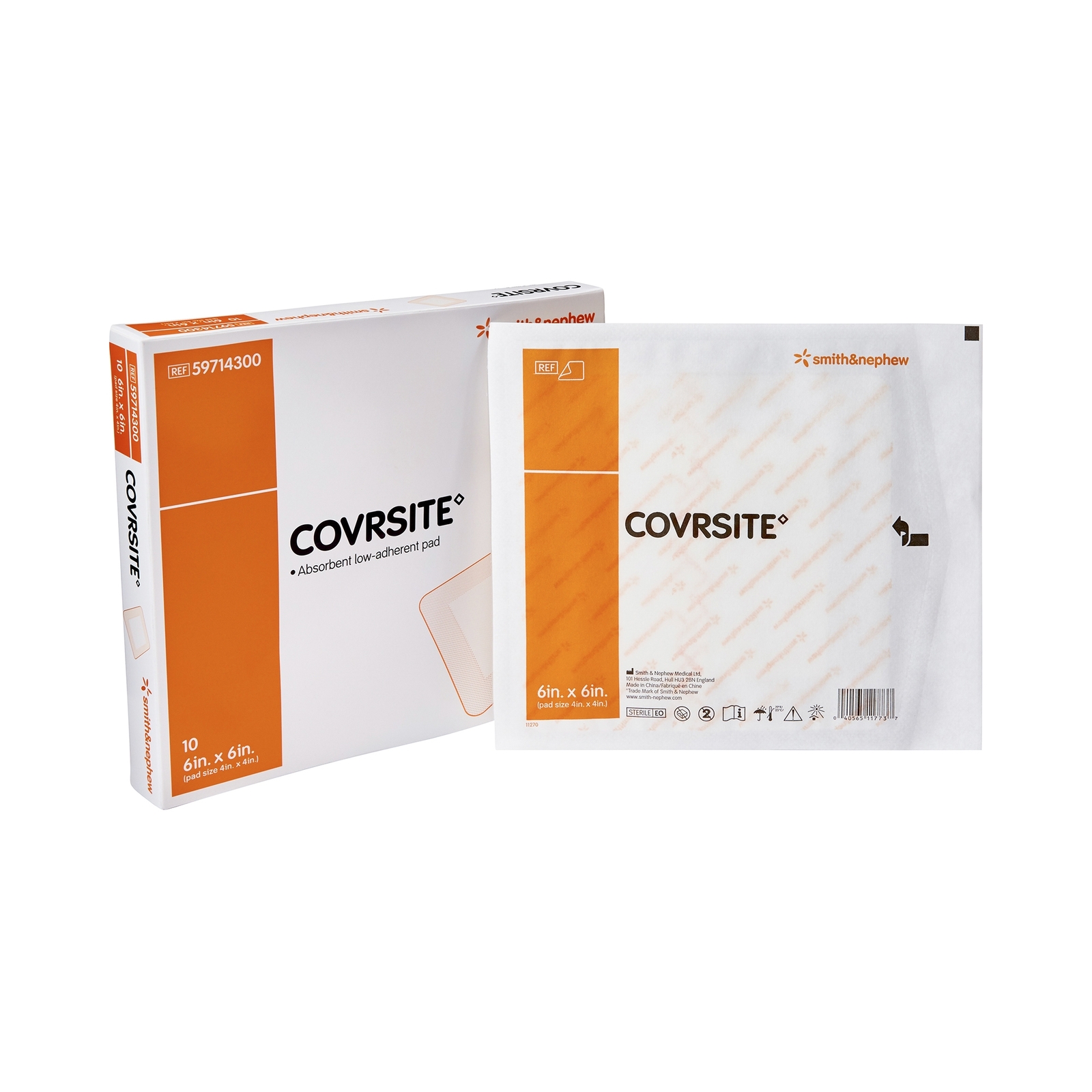 Smith & Nephew Covrsite Composite Dressing 6 x 6″ 59714300 10 Ct