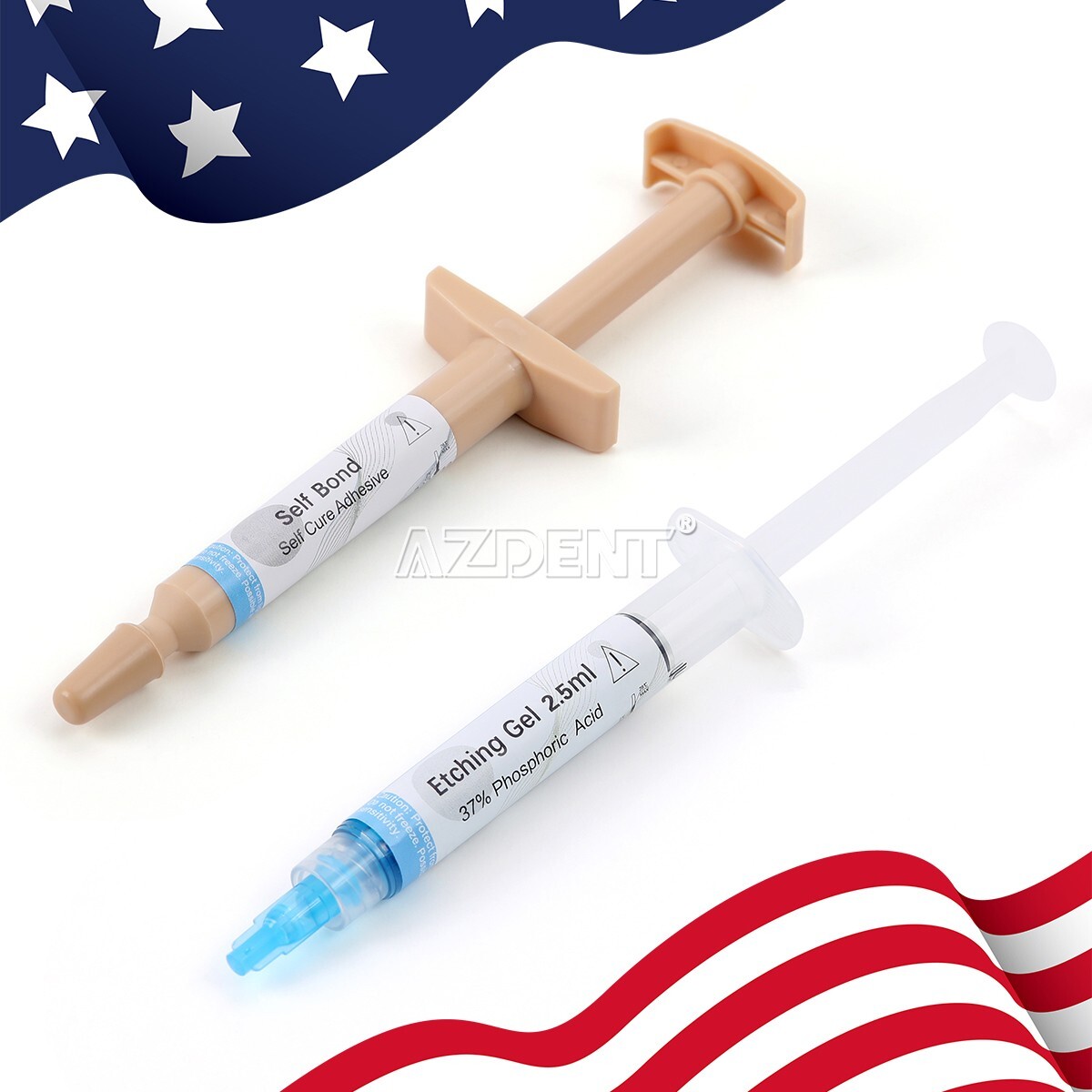 Dental Orthodontic Adhesive Light Cure Band Cement Shade Blue Glue Kit for Brace