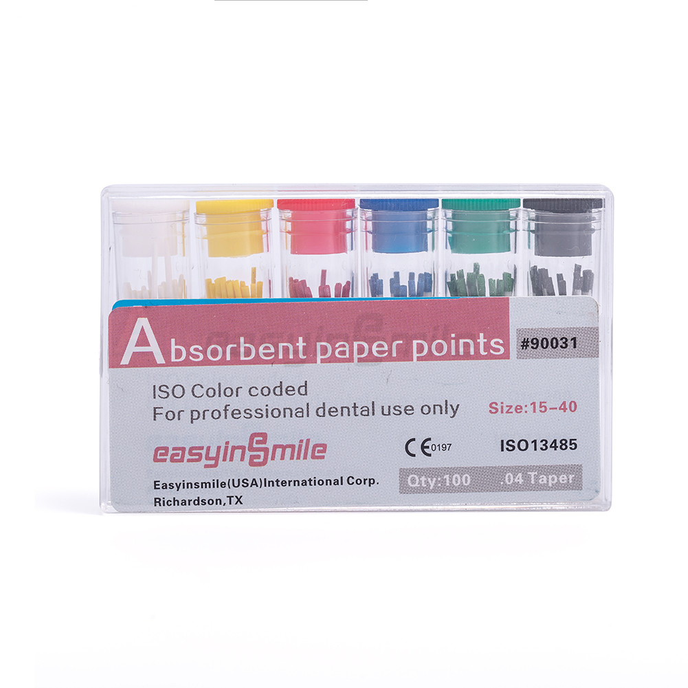 Dental Gutta Percha Points Endodontic .02/.04/.06 Taper Root Canal #15-#40 Endo