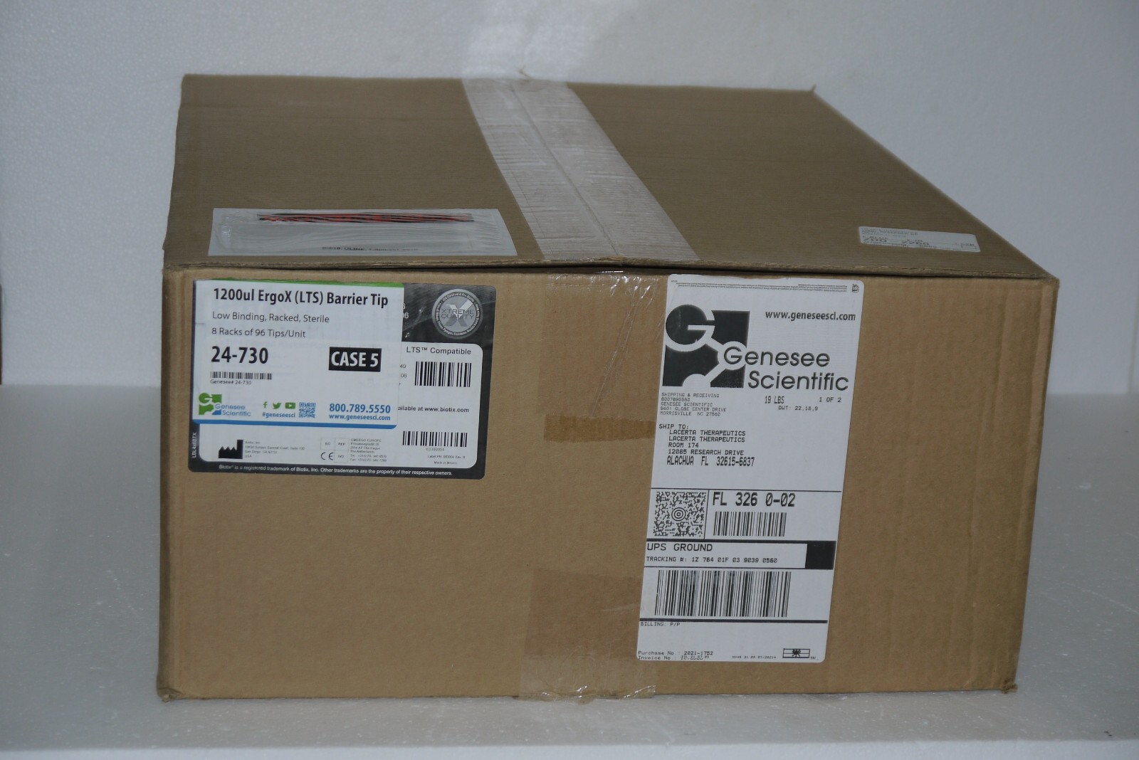 Genesee Scientific Biotix 633300004 Filtered 1200ul ErgoX LTS Pipette Tips New