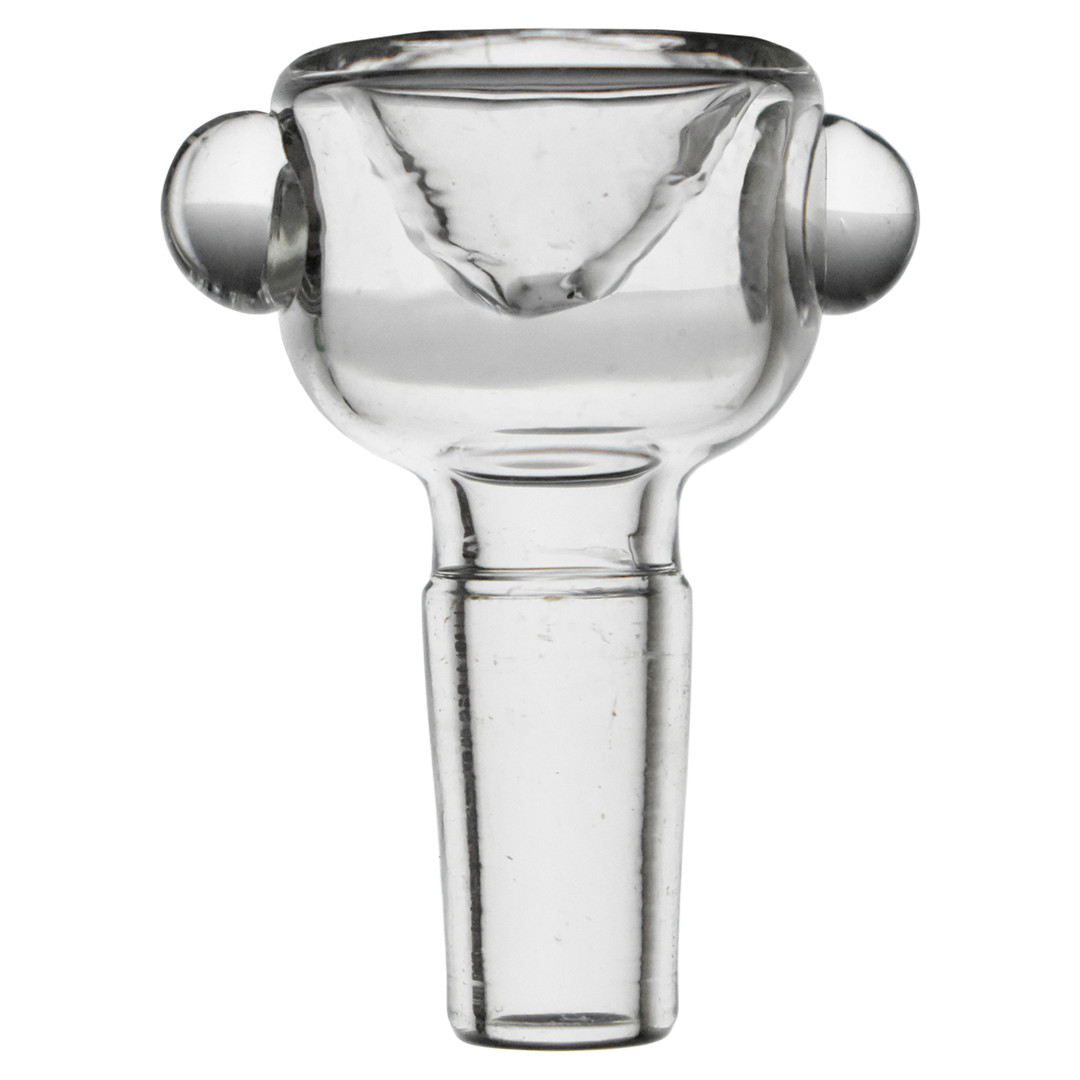 Clear Pyrex Lab Glass Slide Bubble Bowl 14mm 18mm Fitting Tobacco Hookah Bong