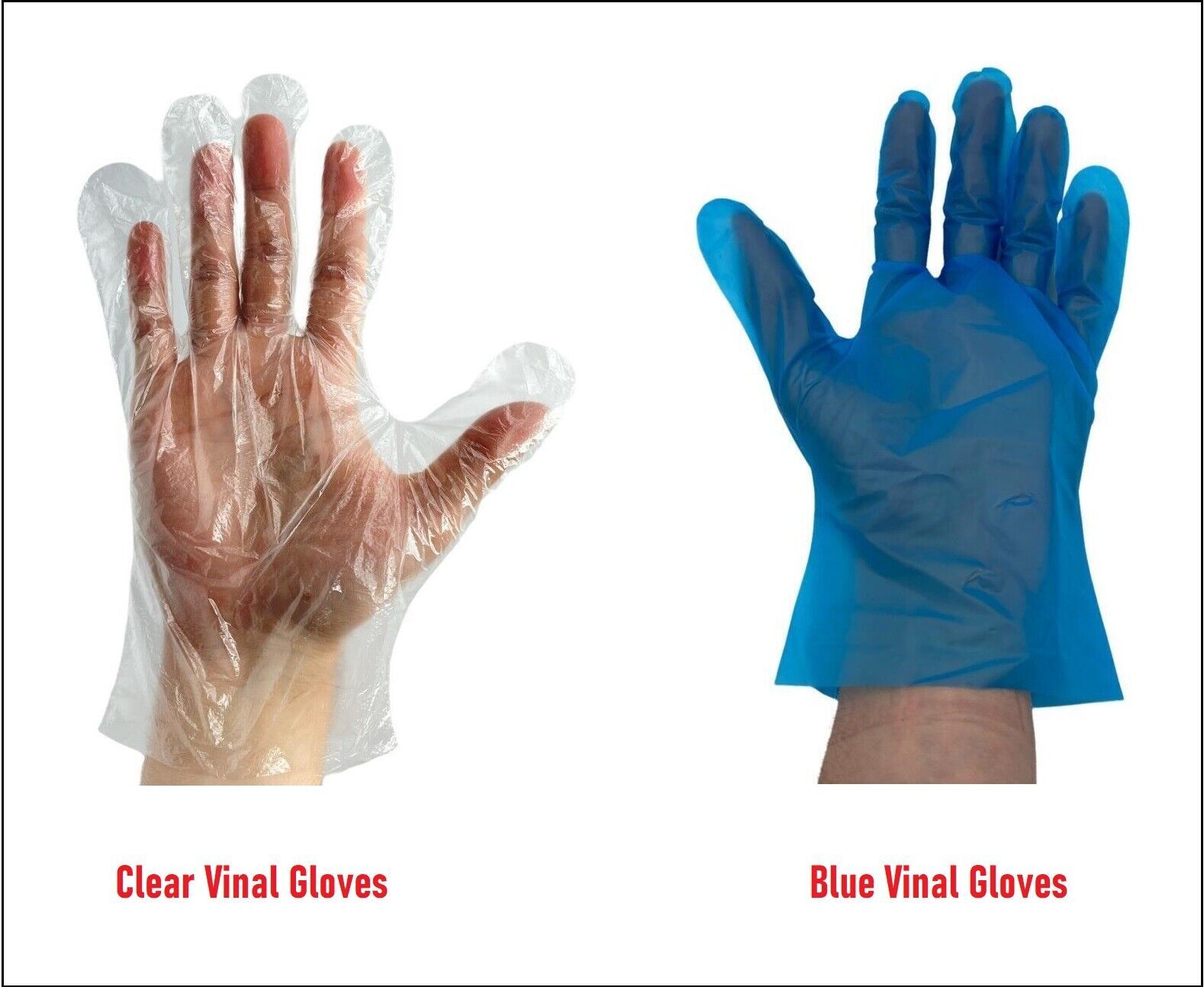 Disposable TPE Vinal Food Service Gloves 2 Mil Choose Your: Color | Size | Pack