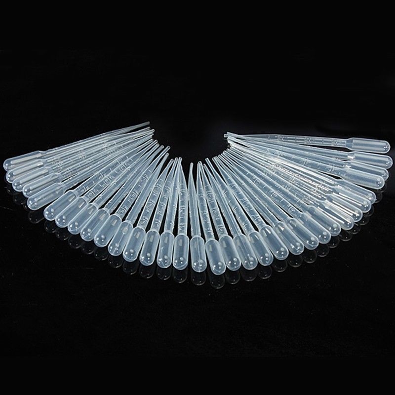 10/100Pcs 1ml 2ml 3ml 5ml 10ml Plastic Disposable Transfer Pipettes Eye Dropper