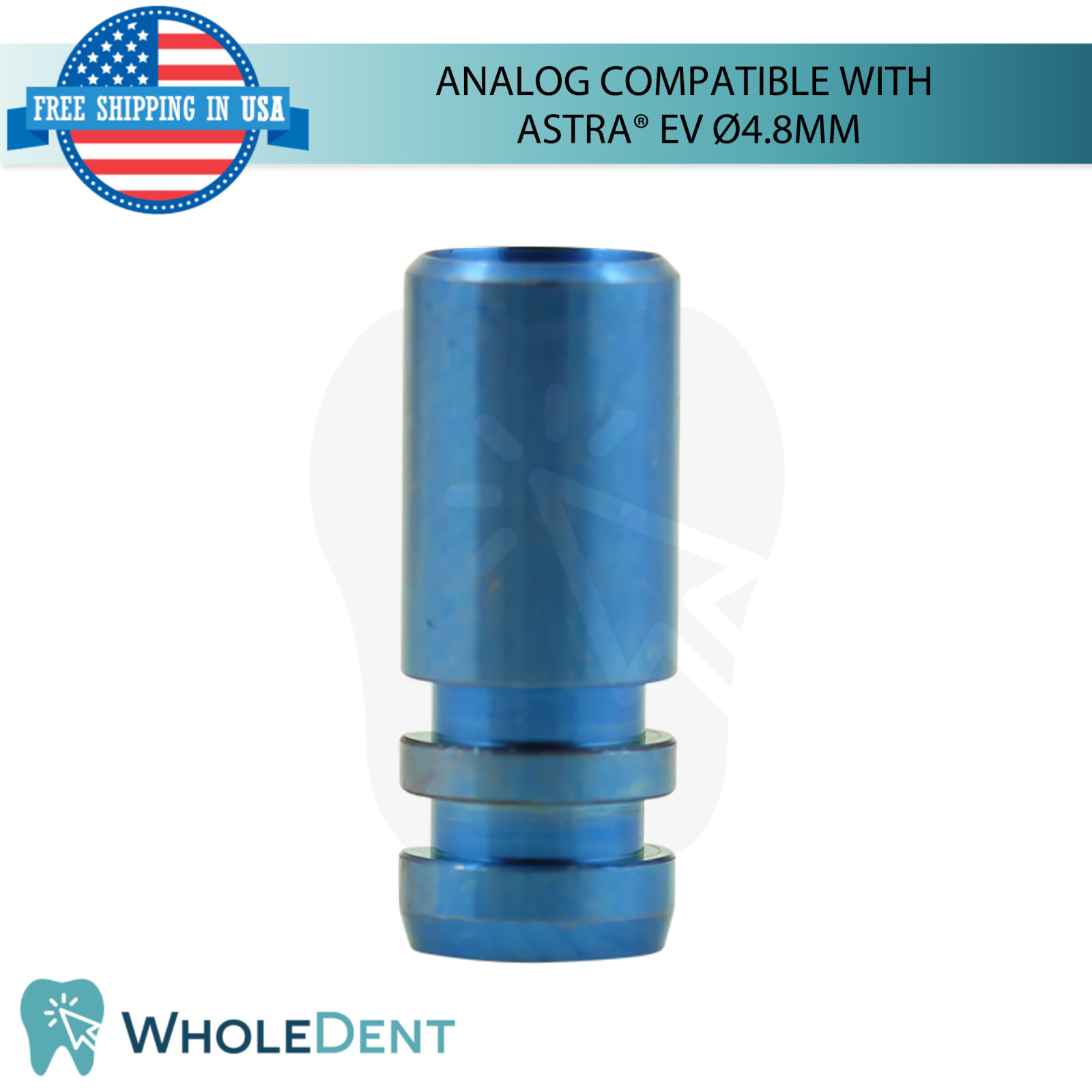 Dental Fixture Analog Astra® EV Compatible Ø4.8mm Platform Stainless Steel