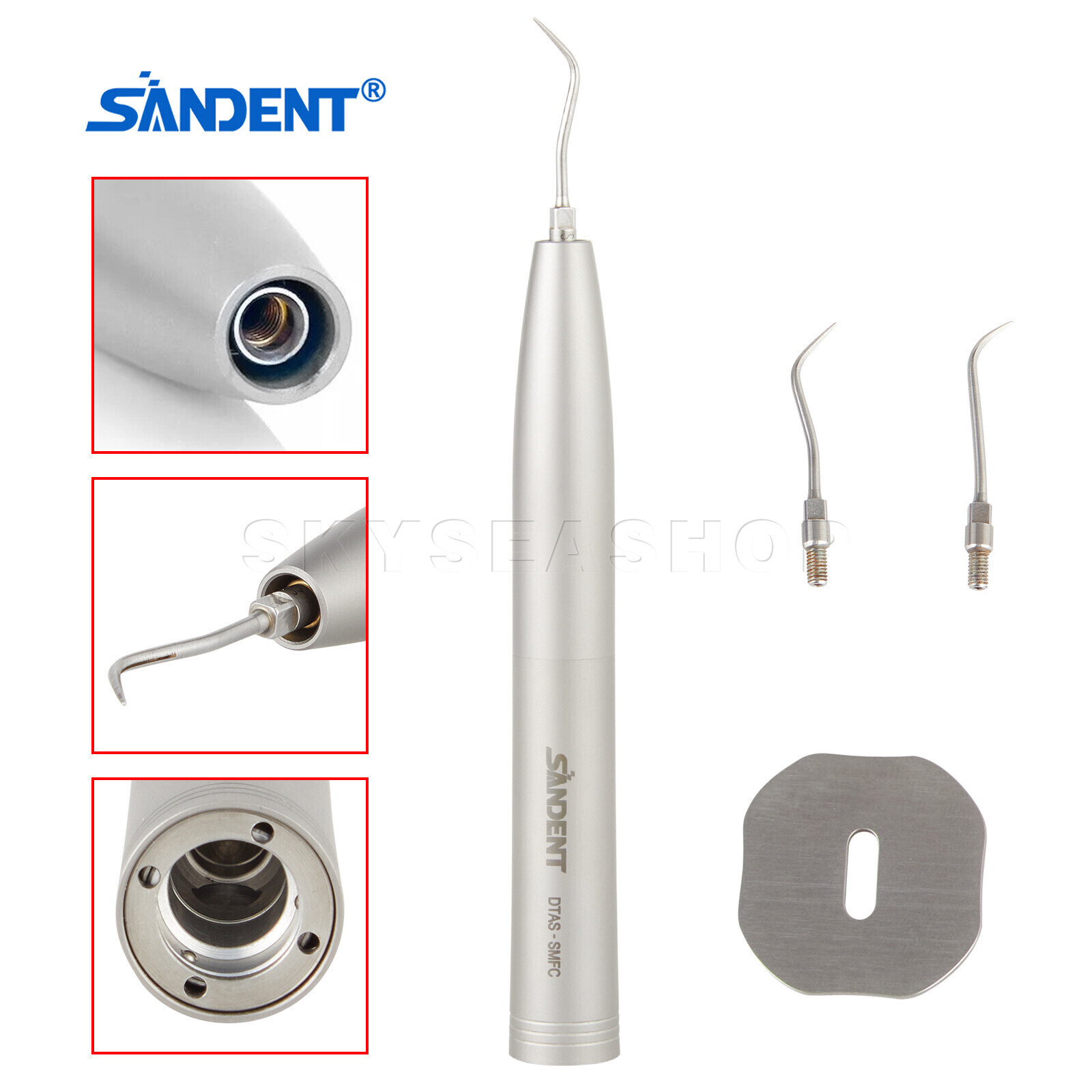 Dental Air Scaler Handpiece Sonic L Fiber Optic LED fit KAV MULTIflex Coupling