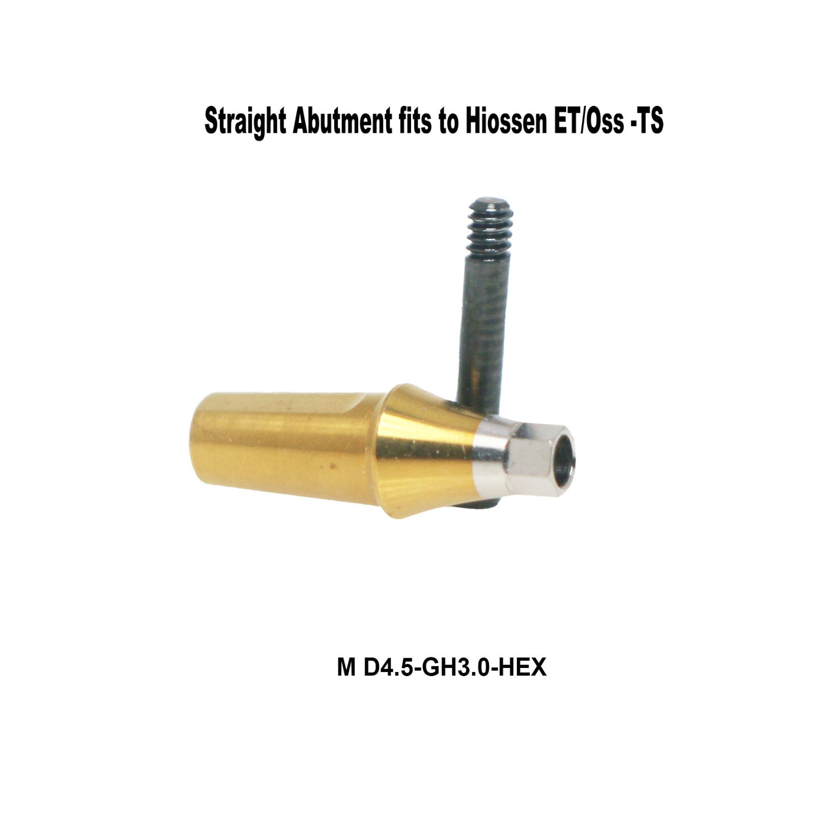 US Titanium Straight Abutment Hex For Hiossen ET Osstem TS Mini Regular Platform