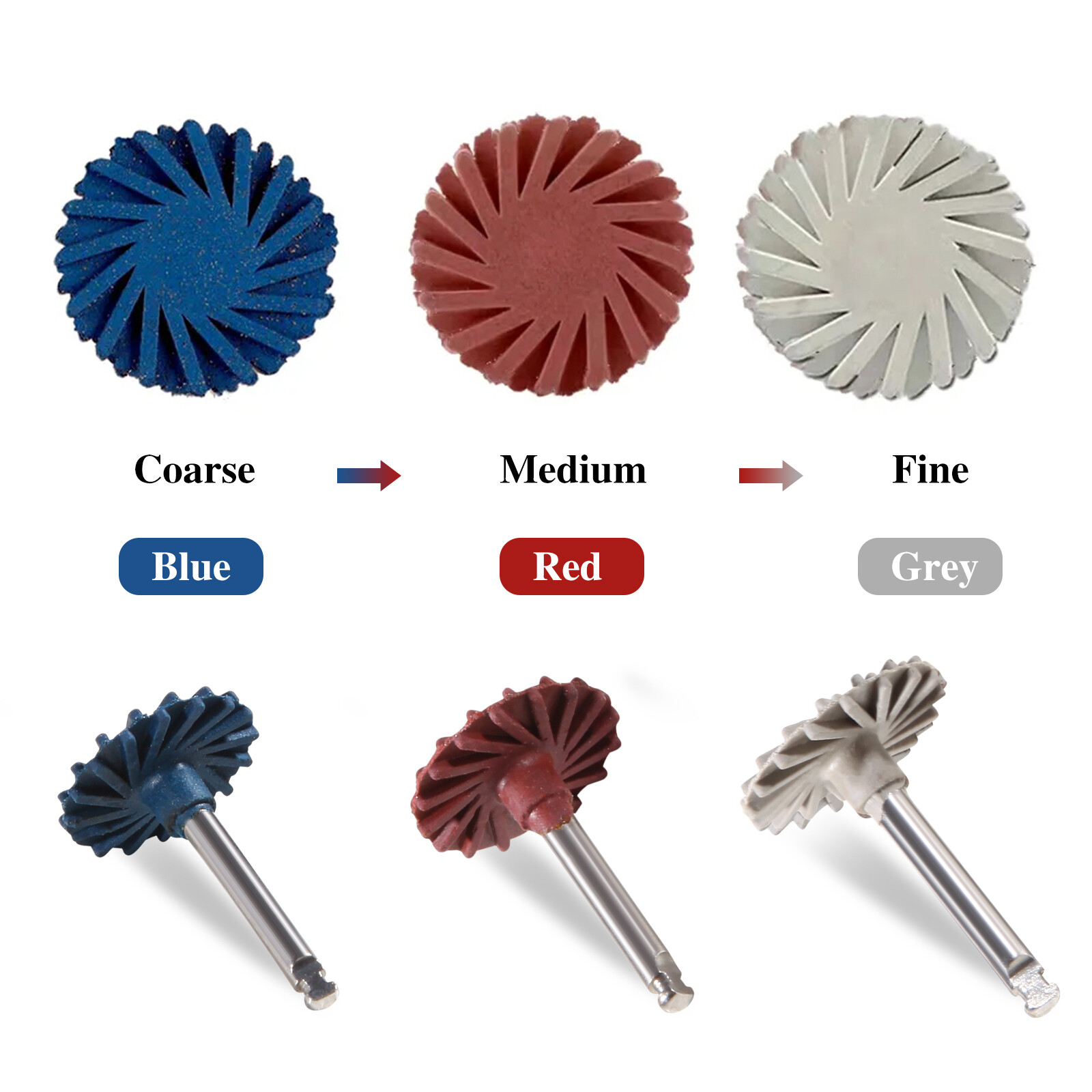 Dental Composite Polishing Wheel Discs Burs Kit RA 2.35mm 6pcs/pack st