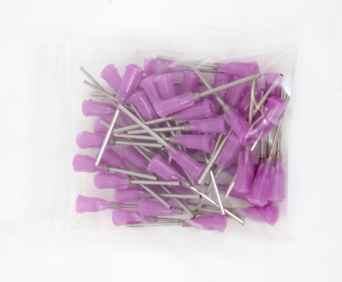 High Quality 16-Gauge 1-Inch Blunt Luer Lock Dispensing Tips, Lot of 50