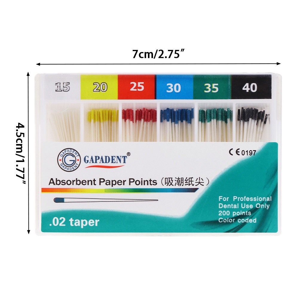 Assorted #15-40 Dental Absorbent Point / Paper Points Endodontic Root Canal