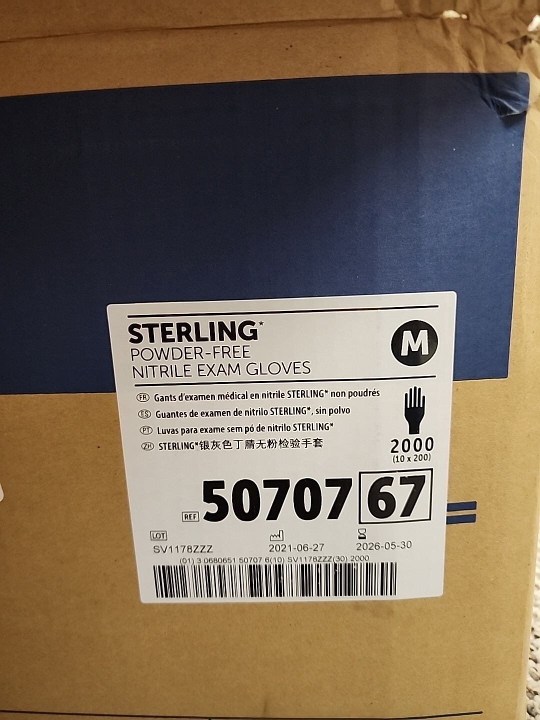 2000 Halyard 50707 Medium Sterling Nitrile, See Full Description