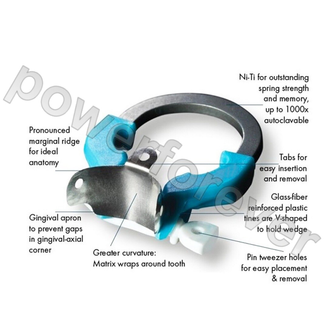 Dental Sectional Contoured Matrix System Matrices Bands Clip Clamp Holder Ring