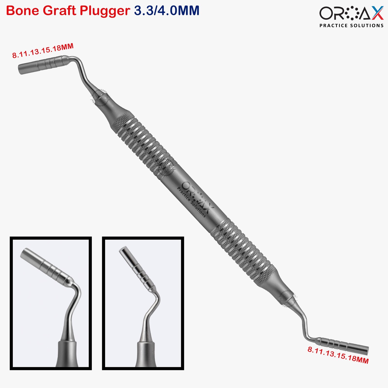 Dental Implantology Packer Compactor Implant Bone Graft Scoop Plugger Carrier