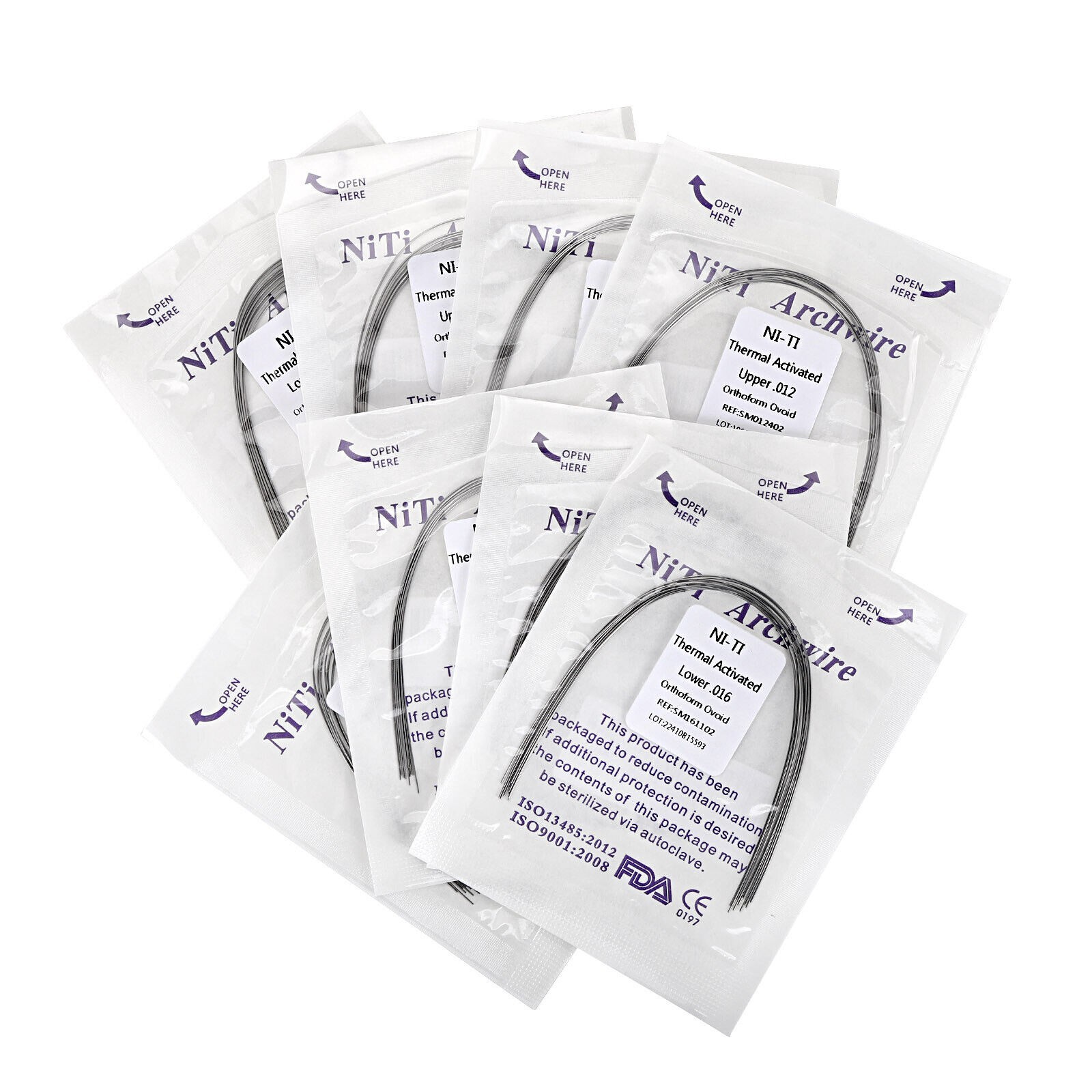 Dental Orthodontic Arch Wire Thermal Activated NiTi Archwire Round Rectangular