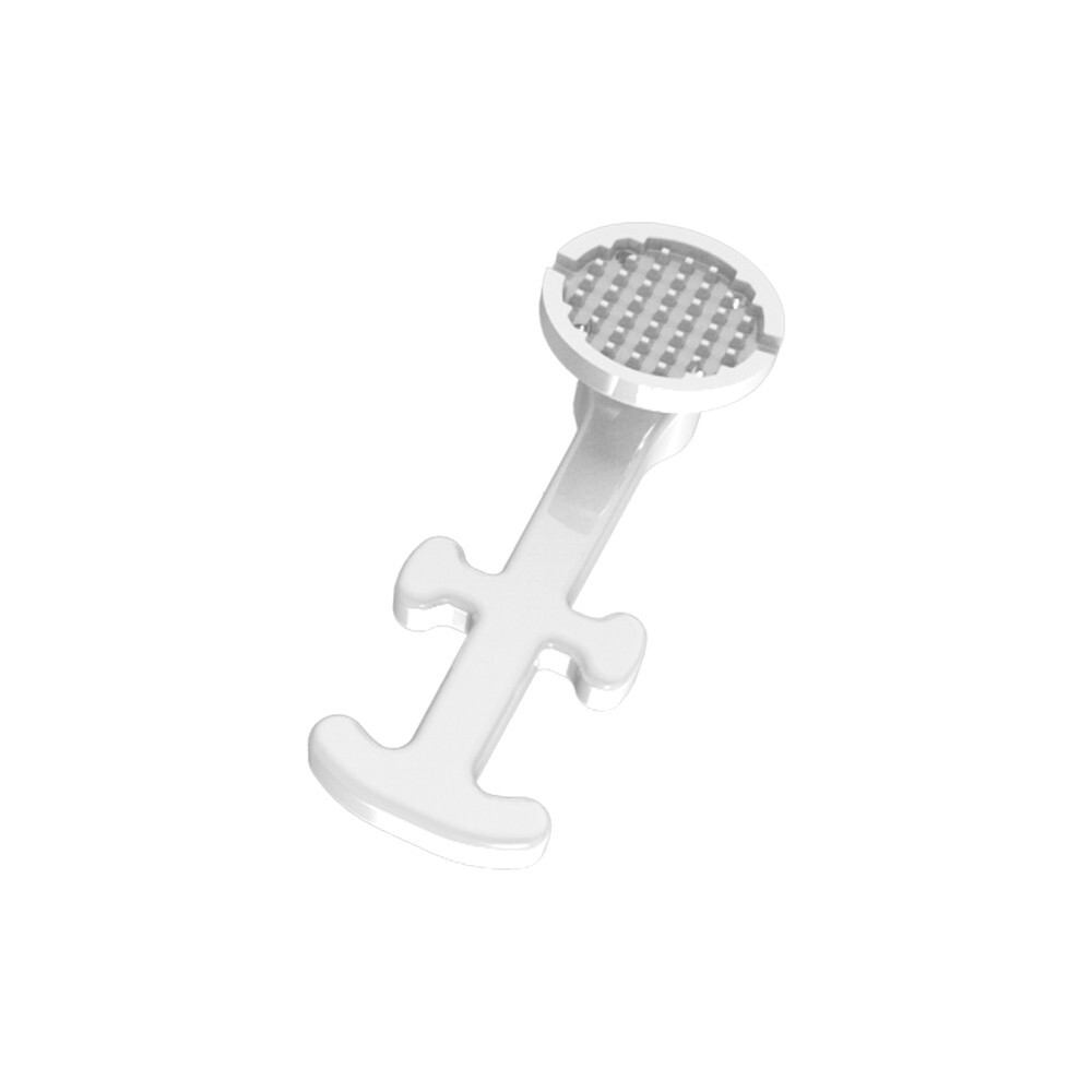 J&J Ortho™ Orthodontic White Ceramic Bondable Button with Multi-Hook (10/pk)