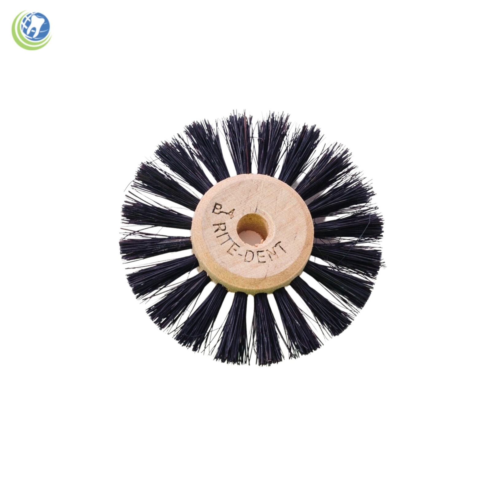12 X Dental Laboratory Lathe Round Bristles Polishing Brush B4 Wood Center
