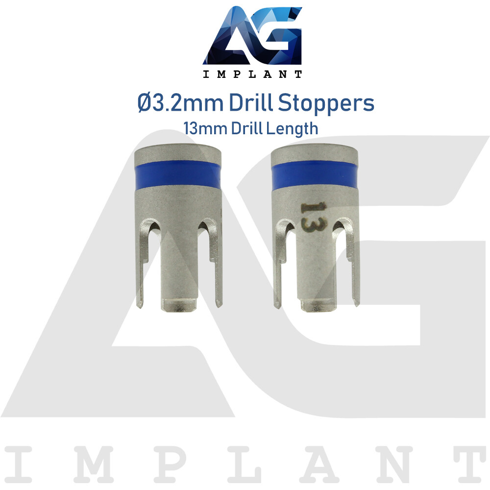 5 Drill Stoppers Ø3.2mm & Drill Set External Irrigation Sur gical Dental Tool