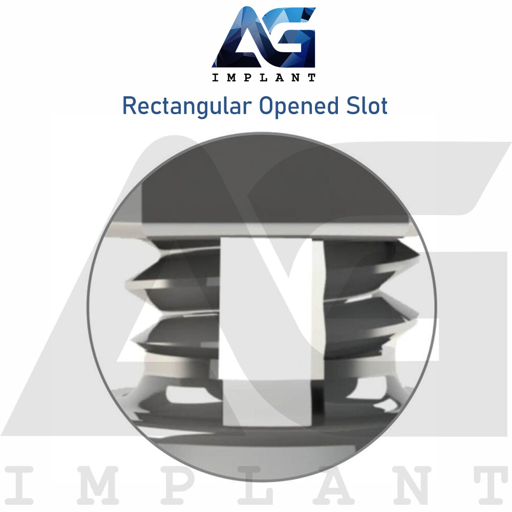 Rectangular Opened Slot Gurin No Hook Grip Lock Stop Archwire Orthodontic Dental