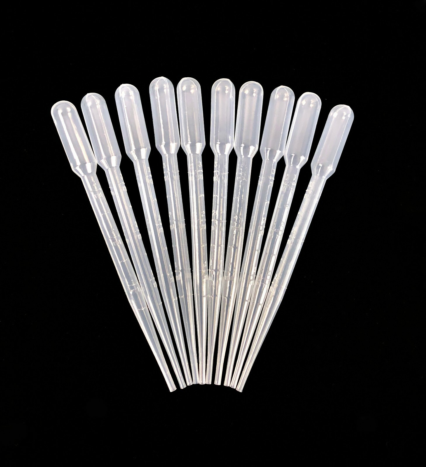7mL Total Capacity including Bulb 3mL Graduated Tip, Eye Dropper Pipettes 50 pcs