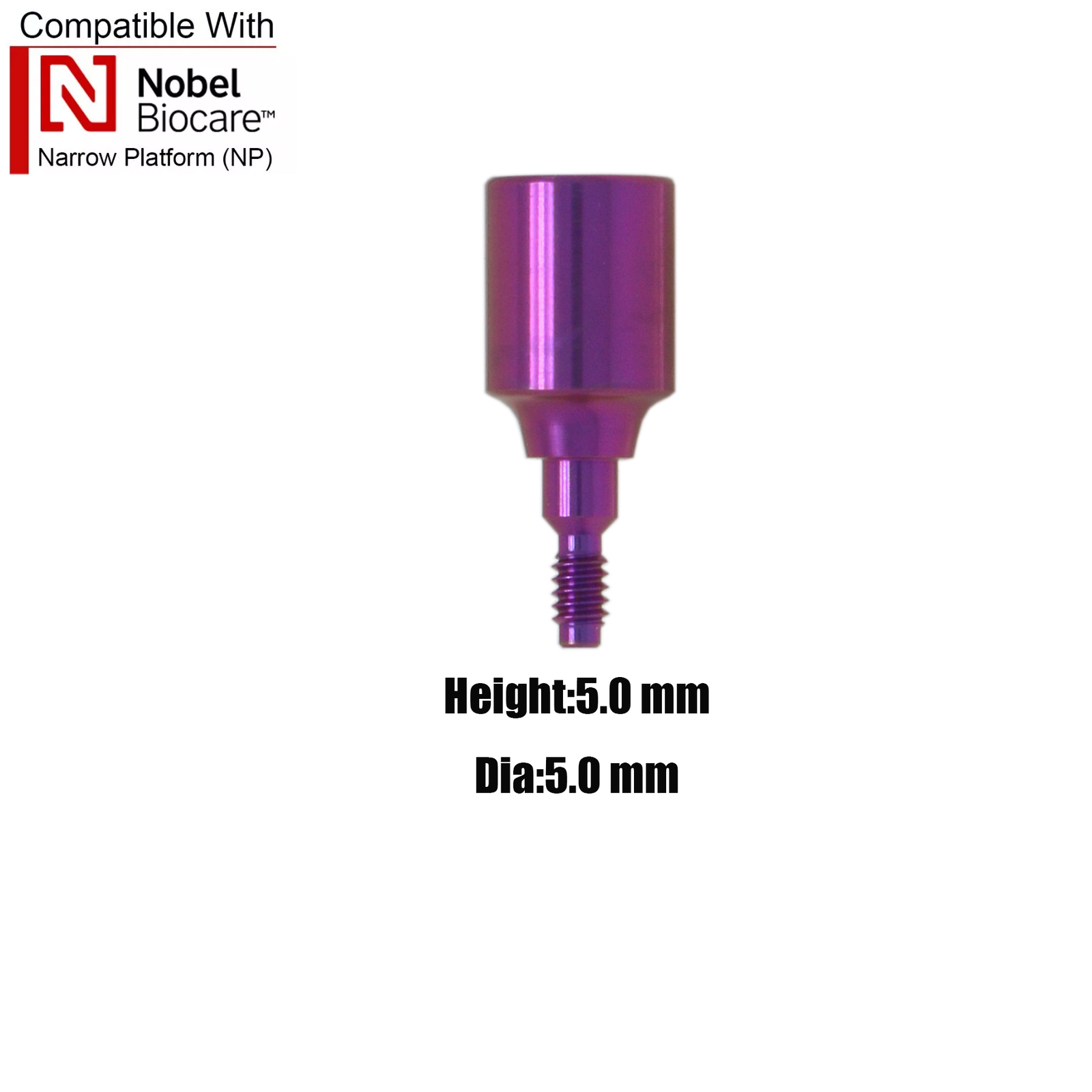 Fits Nobel Locator/Healing Abutments NP/RP Closure Cap Open/Closed Tray Conical