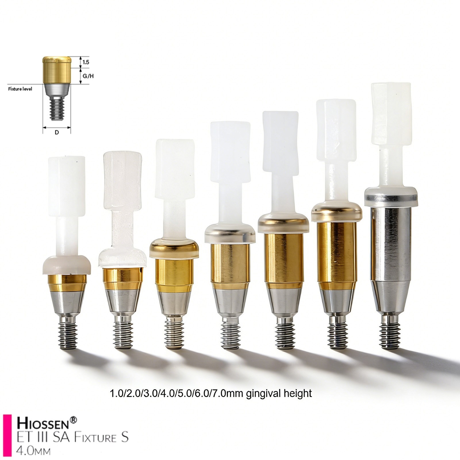 Hiossen ET Mini/Regular Platform Compatible ZEST Locator system Legacy Abutment
