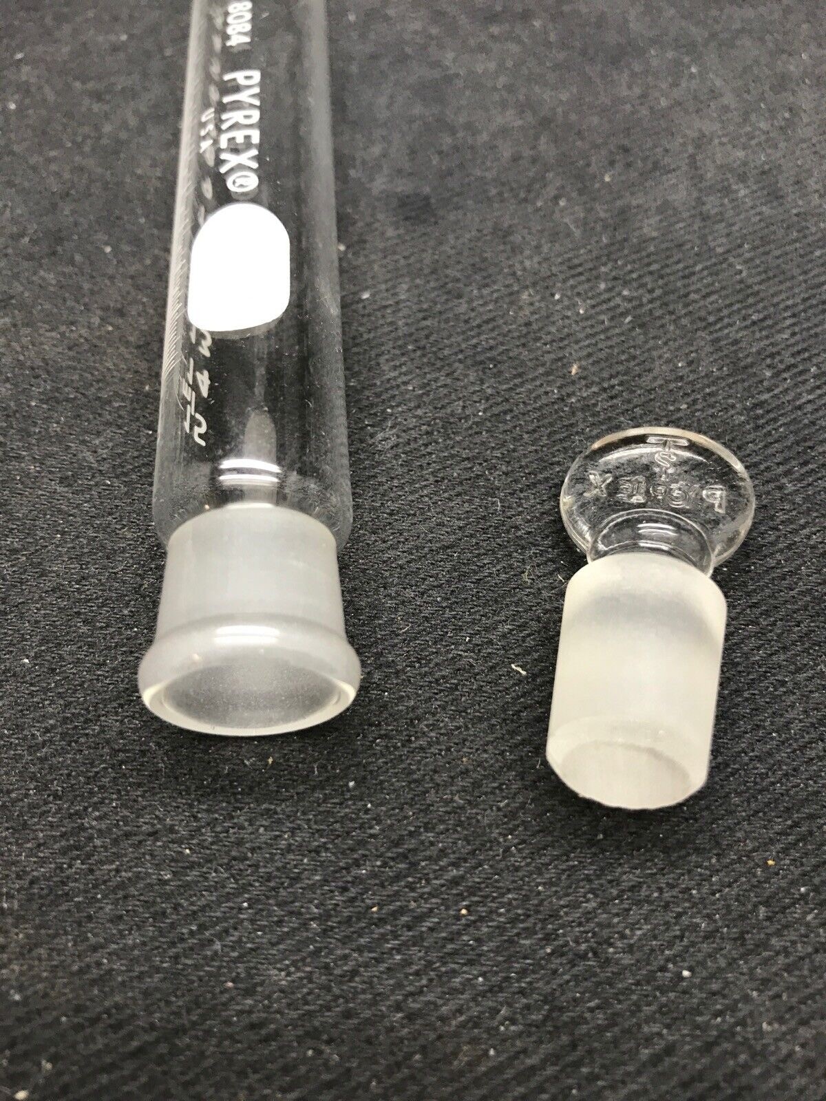 (4) PYREX Glass 15mL & 50mL Conical Graduated Glass Centrifuge Tube Receiver