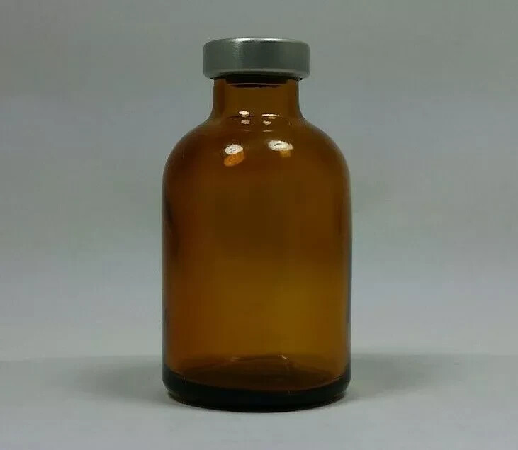 ONE 30ml AMBER EMPTY sterile capped serum vial