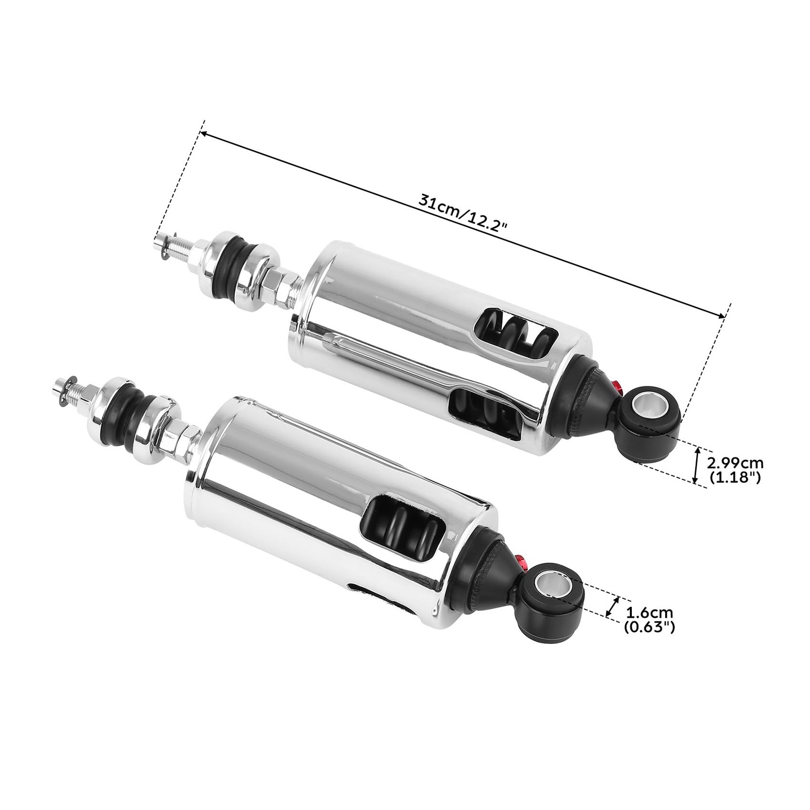 Heavy Duty Rear Shock Fits Heritage Softail Fatboy 2000-2017