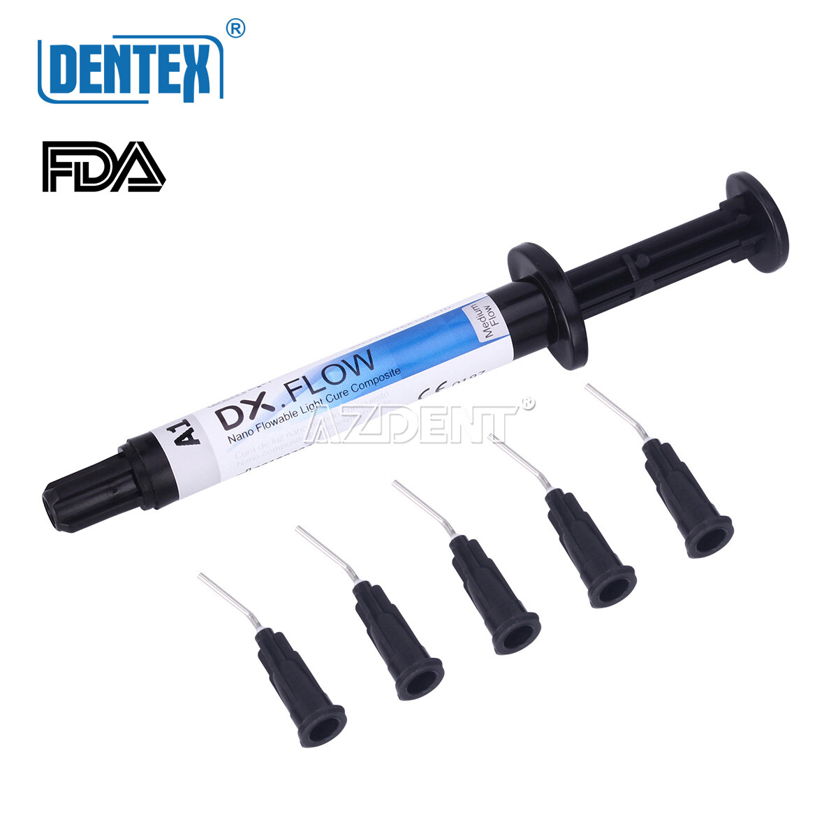 Dentex Dental Light Cure Flowable Composite Resin Medium Flow A1 3g/Syringe
