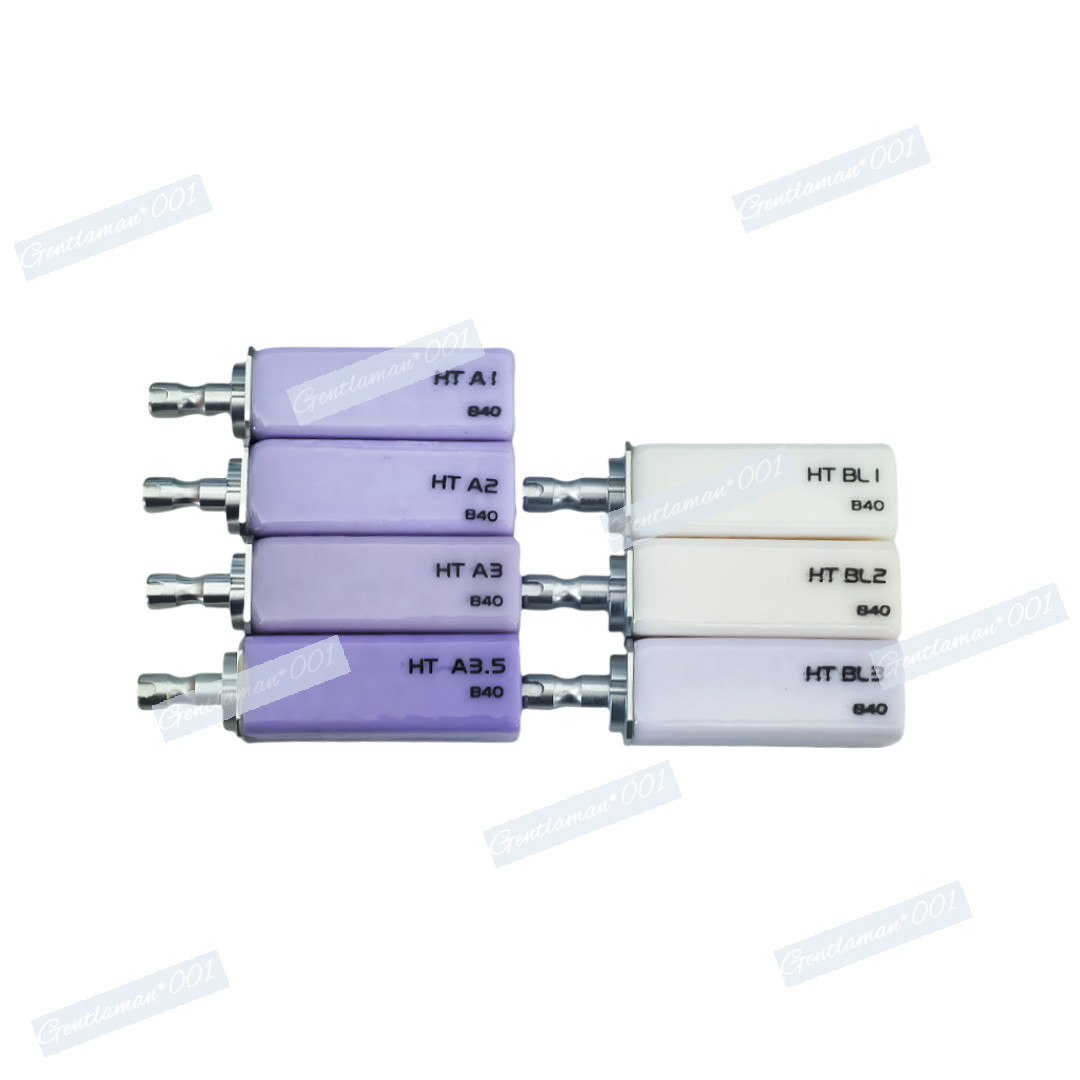 HT B40 Dental Glass Ceramic Lithium Block Cerec Emax CAD CAM HT Bridge Blocks