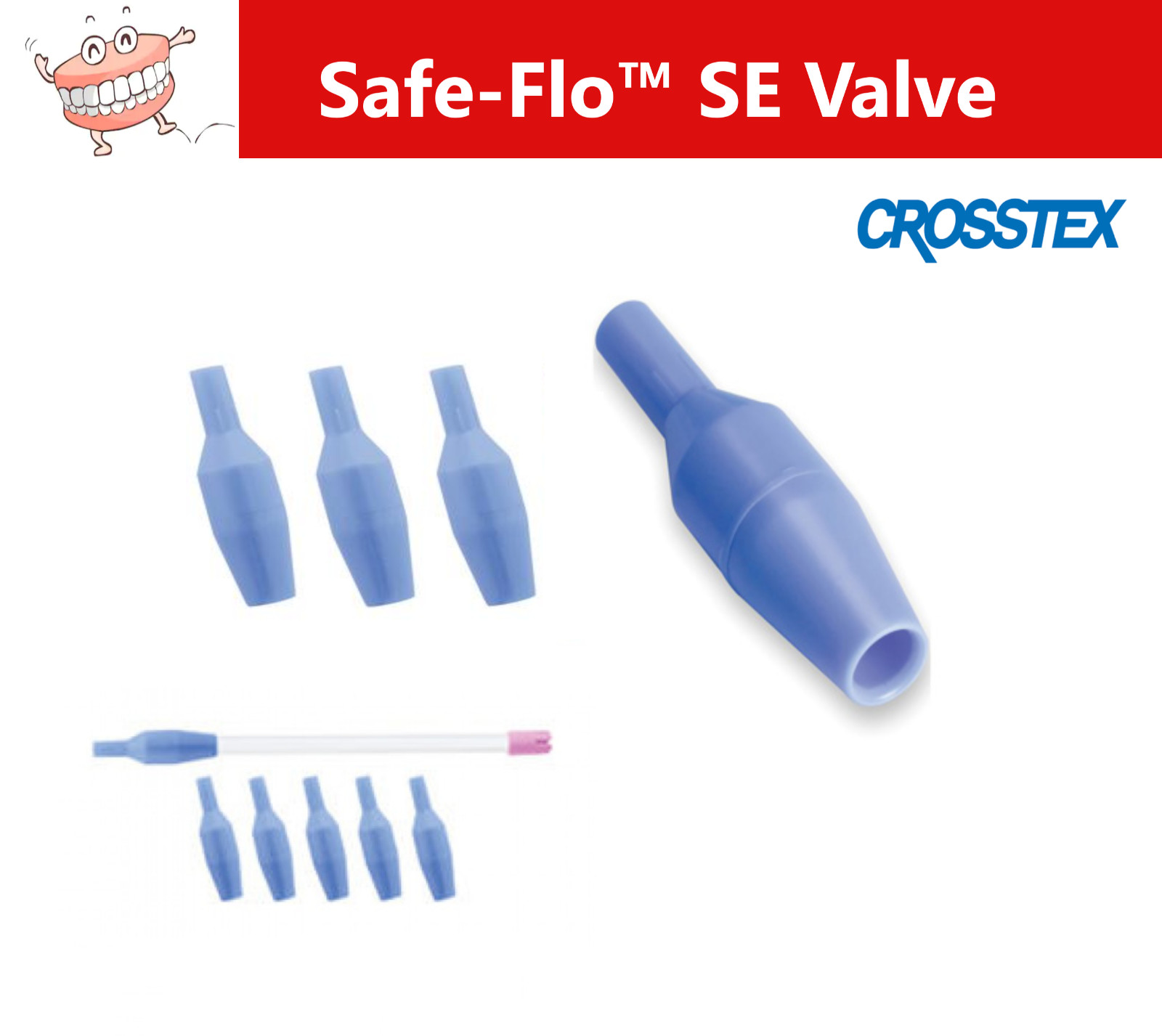 Dental Safe-Flo™ SE Valve, M1010SUSE, CROSSTEX SAFE-FLO® SALIVA EJECTOR