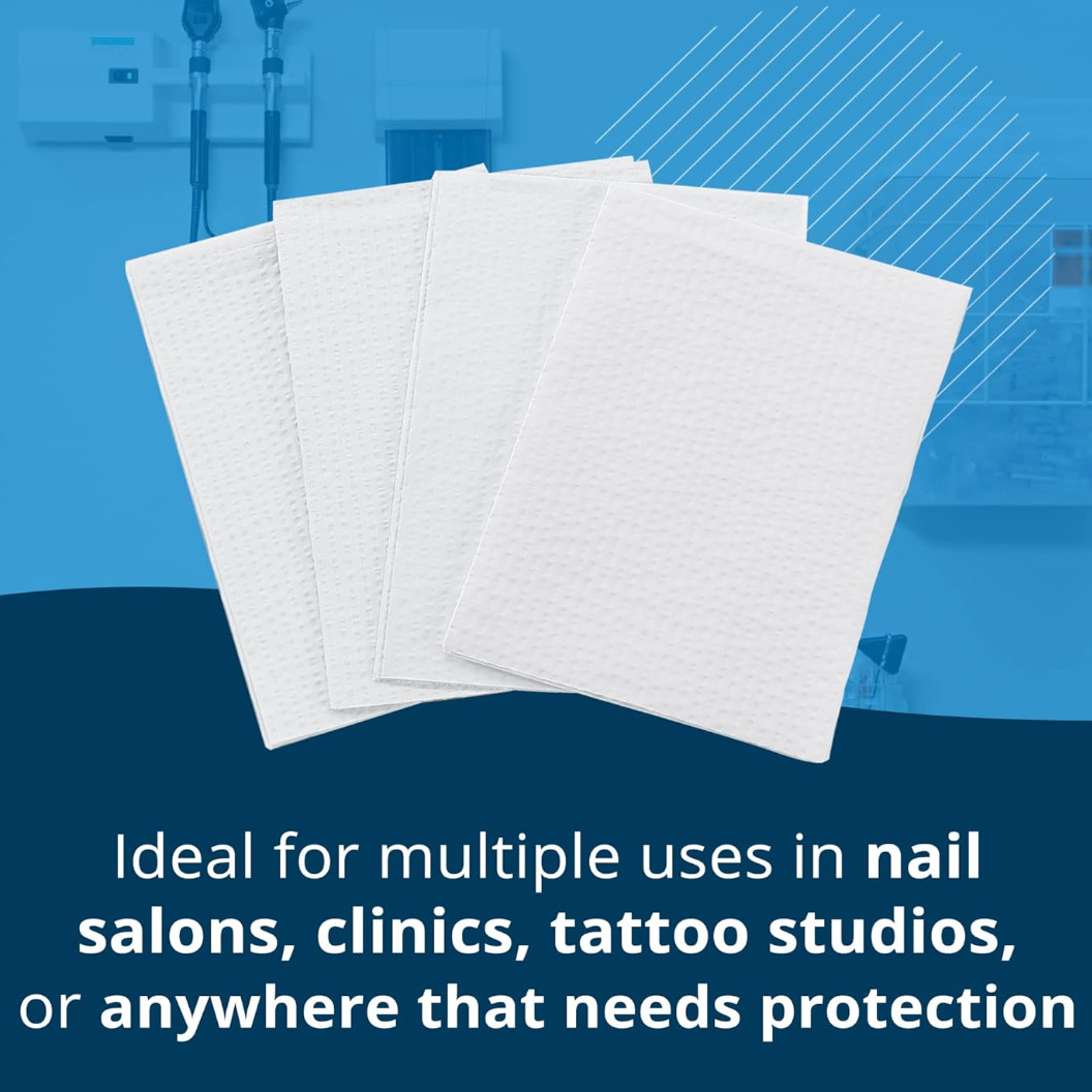 White Single-Use Professional Towels, 13″ x 18″, Embossed, 2-Ply – Case of 500