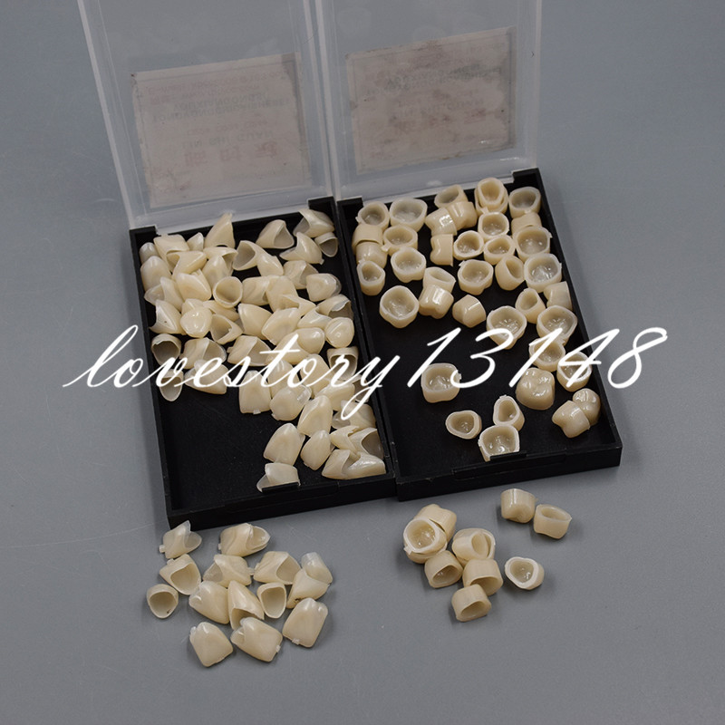 1 Box Oral Dental Temporary Crown Veneers Teeth Crown Resin Tooth Utility 50 Pcs