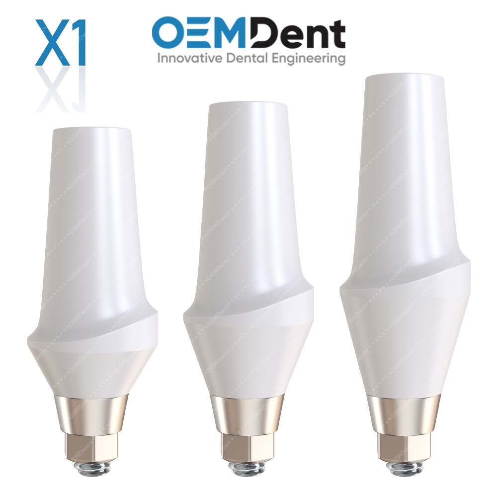 Straight Zirconia Abutment With Titanium Base Compatible NobelActive®️RP Conical